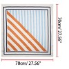 Allegra K Women's Stripe Print Square Scarves Head Scarf Neckerchief - 3 of 4
