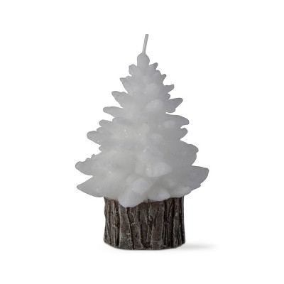 tagltd Spruce Small Rustic Tree Shaped Candle Christmas Decoration Decor