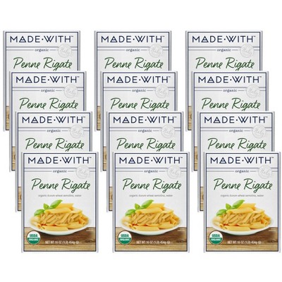 Made With Organic Penne Rigate - Case of 12/16 oz