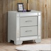 Vynxaria Silver Champagne Accent Table, 26"H x 23"W x 17"D, No Assembly Required, Sturdy Materials, Multi-Use for Drinks/Decor - 2 of 4