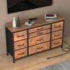 10-Drawer TV Console, Fits 55-inch TVs, Large Bedroom Entertainment Center, Suitable for Living Rooms, Walk-in Closets, and Entryways - 2 of 4