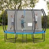 BestMassage Trampoline 12FT Round Outdoor Trampolines with Safety Enclosure Net Safe ASTM Certified Family Fun for Kids and Adults, Blue - 2 of 4