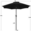 Yaheetech 9FT Outdoor Patio Umbrella with Crank and Push Button to Tilt - 3 of 4