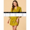 cheibear Women's Satin Silky Lounge Nightdress with Robe 2 Pcs Sleepwear Pajama Sets - 4 of 4