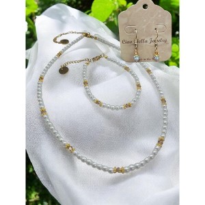 Michelle Marie Boutique's Pearl & Birthstone Color Crystal Jewelry Sets - 1 of 4