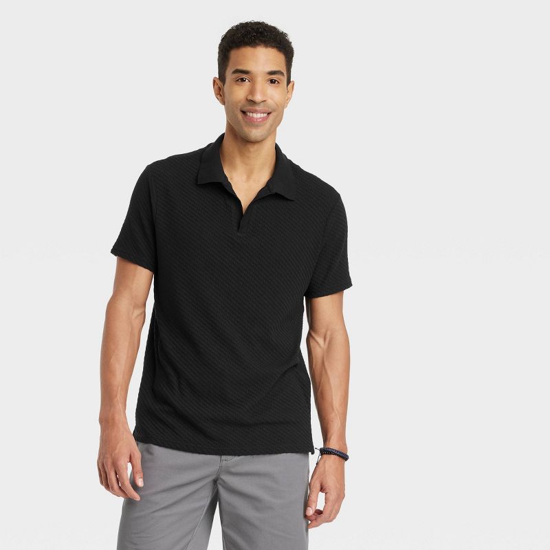 Men's Regular Fit Short Sleeve Johnny Collared Polo Shirt - Goodfellow & Co™, 1 of 7