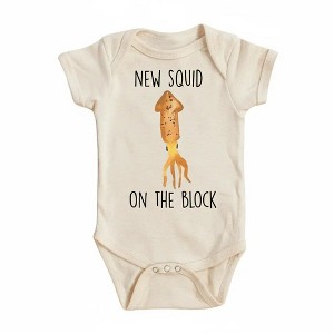 Squid Nautical Newborn Baby Onesie® Bodysuit GS1 - 1 of 4