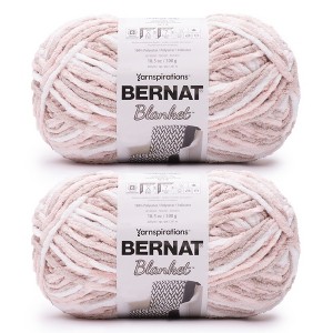 Bernat Blanket Big Ball Yarn 24 Pack-Salmon Sand Variegated - 1 of 4