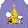 Girls' - Peanuts - Xmas Charlie And Snoopy Graphic Sleeveless Aline Dress - 2 of 4