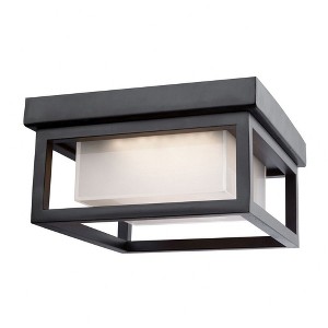 Artcraft Lighting Overbrook 1 - Light Flush Mount in  Black - 1 of 4