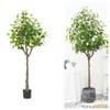 Artificial Lemon Tree 3.9ft 120cm Tall Lemon Plant In Pot Lemon Fruit Tree Pre Potted Lemon Tree Artificial Potted Plants For Indoor Decor - 2 of 4