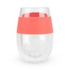 HOST Wine Freeze Cooling Cup, Plastic Double Wall Insulated Freezable Drink Chilling Tumbler, Set of 1, 8.5 oz, Coral - image 3 of 4