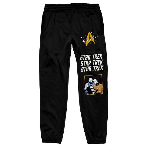 Star Trek Repeat Logo Men's Black Drawstring Sweats-xxl : Target