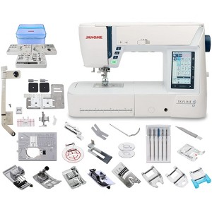 Janome Skyline S7 Sewing and Quilting Machine w/Exclusive Bundle - 1 of 4