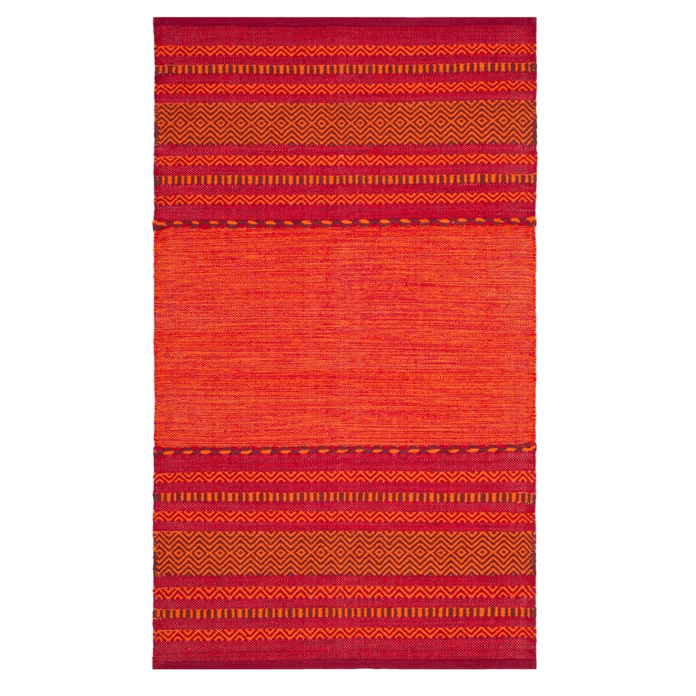 3'x5' Marino Woven Rug Orange/Red - Safavieh