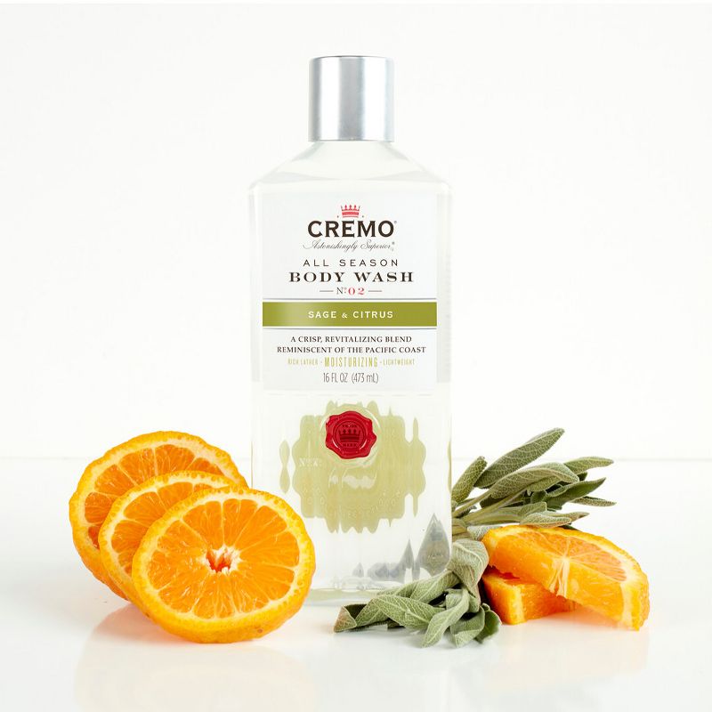 Cremo Sage & Citrus Body Wash - 16 fl oz, 5 of 7