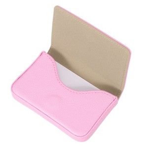 Unique Bargains PU Leather Magnetic Shut Organizing Business Card Holder - 1 of 4