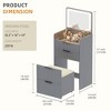 Fredees 3-in-1 Vanity Desk with Flip Top Mirror and Lights - 2 of 4