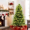 LuxenHome 6Ft Pre-Lit Green Full Artificial Pine Christmas Tree with 8 Light Functions - 4 of 4