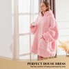 Inhand Wearable Blanket Hoodie for Adult Flannel Oversized Hoodie Sweatshirt Blanket with Pockets Birthday Gifts for Women - 2 of 4