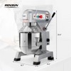 Winado 20 Qt. 1100W Commercial Stand Mixer In Stainless Steel - 2 of 4