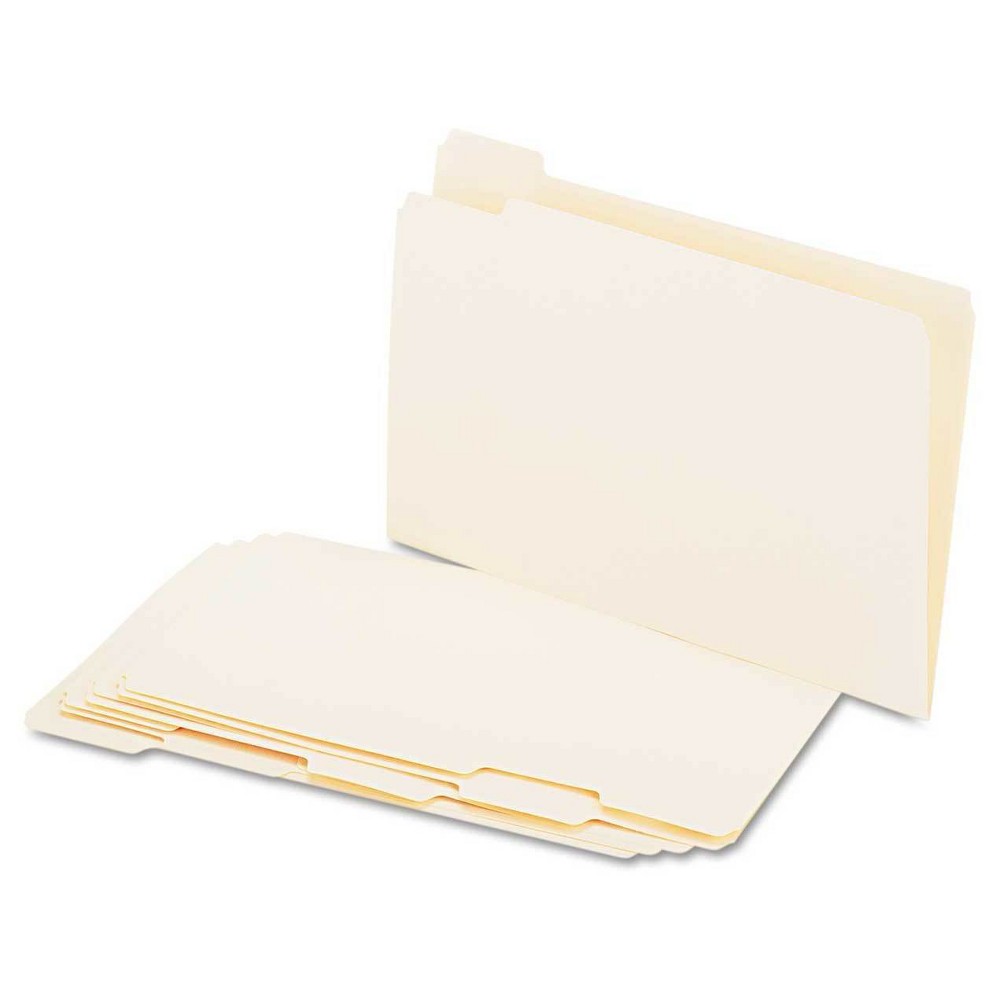 UPC 087547151150 product image for Universal File Folders 1/5 Cut Assorted, One-Ply Top Tab, Legal, 100 ct - Manila | upcitemdb.com