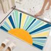 Area Rug, Machine Washable Colorful Area, Non Slip Rug for Living Room, Indoor Non-Slip Carpet, Modern Minimalist Front Door Mat, Sun Accent Rug - 4 of 4
