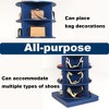 Rotating Shoe Rack Tower, 7 Tier Spinning Shoe Display Organizer, Free Standing 360° Revolving Shoe Rack Storage Round Carousel For Entryway - image 4 of 4