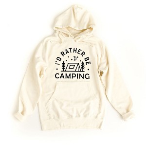 Simply Sage Market Women's Graphic Hoodie I'd Rather Be Camping Tent - 1 of 3