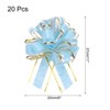 Unique Bargains Christmas Wedding Car Basket Gift Wrapping Large Organza Pull Bow 20 Pcs - 2 of 4