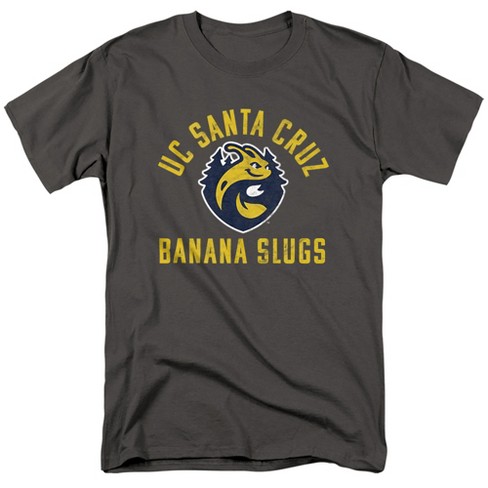 University of California-Santa Cruz Official Banana Slugs Logo Unisex Adult T Shirt, Charcoal - image 1 of 4