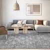 Distressed Boho Washable Indoor Soft Low Pile Non-Shedding Vintage Aesthetic Anti-Slip Rug, Nursery - 2 of 4