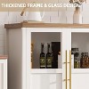 Sideboard Buffet Cabinet with 4 Glass Doors - 4 of 4