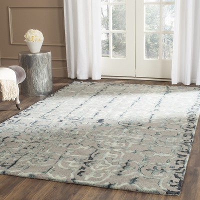 Charcoal Grey Hand-Tufted Wool Blend 8' x 10' Area Rug