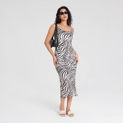 Women's Cowl Neck Midi Slip Dress - A New Day™