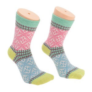 Unique Bargains Women's Thermal Soft  Winter Warm Socks Assorted Color 5 Pair - 1 of 4
