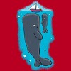 Men's Design By Humans Cute whales and sailing boat cartoon illustration By thefrogfactory T-Shirt - 2 of 4