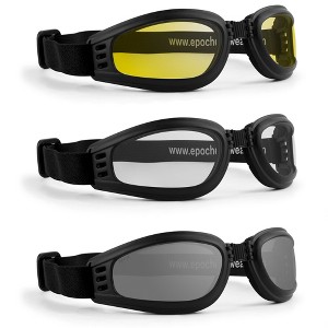 3 Pairs of Epoch Eyewear Folding Sunglasses with Blue, Brown, Blue Lenses - 1 of 4