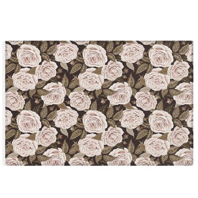 Avenie A Realm Of Roses Dark Academia 5' X 7' Outdoor Rug - Deny ...