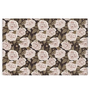 Avenie A Realm Of Roses Dark Academia Outdoor Rug - Deny Designs - 1 of 4