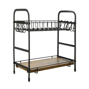 Artloge 2 Tier Mug Cup Holder Stand Coffee Bar Station Organizer Cup Drying Rack with 12 Hooks for Home Bar, Kitchens, Coffee Shop - 1 of 4