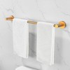 Gold 6-Piece Enhanced Aluminum Towel Rack Set - 24 Inches, Wall-Mounted Bathroom Accessories Collection - 2 of 4