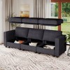 Belffin Corduroy Loveseat, Luxury Modular Love Seat with Storage, Modern Couch for Living Room - 2 of 4