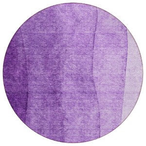 Purple And Lavender Ombre Washable Indoor Outdoor Area Rug - 1 of 4
