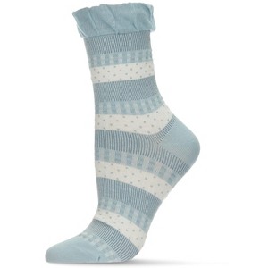 Memoi Pattern Mix Women's Cotton Blend Ankle Socks - 1 of 4