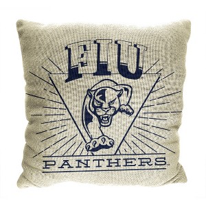 NCAA 26 x 26 New Wave Woven Tapestry Pillow FIU Golden Panthers - 1 of 4