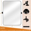 Wooakway 32"H Rectangle Bathroom Mirror with Pivoting Design Metal Frame for Vanity Living Room Bedroom Entryway Black - 4 of 4