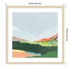 Amanti Art Green Hills I  by Ian C Wood Framed Wall Art Print - 4 of 4