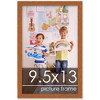 PosterPalooza | Photo Size Slim Profile Brown Frame - UV Acrylic, Foam Board Backing, Hanging Hardware - 2 of 4