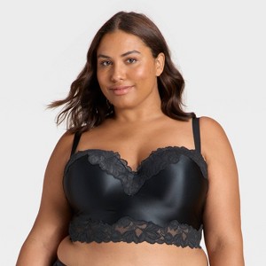 Women's Satin & Lace Lightly Lined Cami Bra - Auden™ - 1 of 3